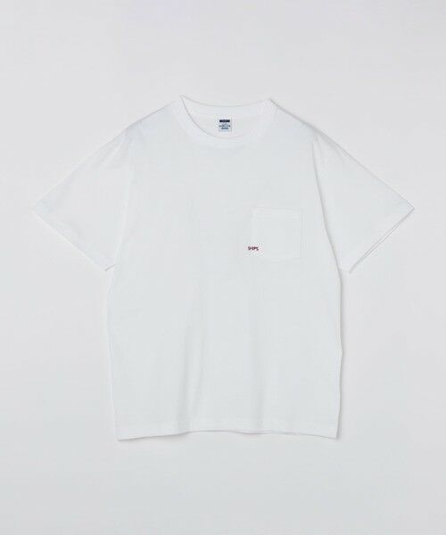 SHIPS / シップス Tシャツ | 【26SS新色追加!!累計販売数18万枚突破!!】【WEB限定】SHIPS: マイクロ SHIPSロゴ ポケット Tシャツ（アイボリー）