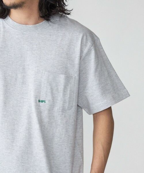 SHIPS / シップス Tシャツ | 【WEB限定】SHIPS: マイクロ SHIPSロゴ ポケット Tシャツ | 詳細26
