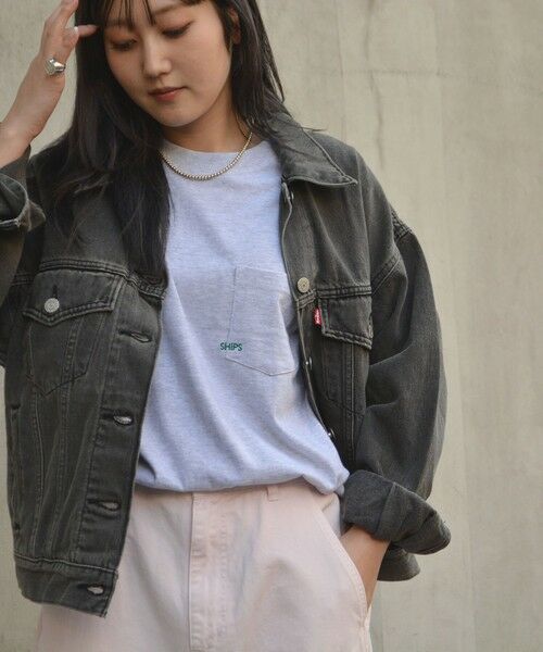 SHIPS / シップス Tシャツ | 【WEB限定】SHIPS: マイクロ SHIPSロゴ ポケット Tシャツ | 詳細16