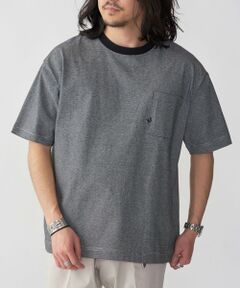 SHIPS / シップス Tシャツ | 【WEB限定】SHIPS:〈汗染み防止加工〉ワンポイントロゴ ビッグシルエットヘビーウェイトTシャツ