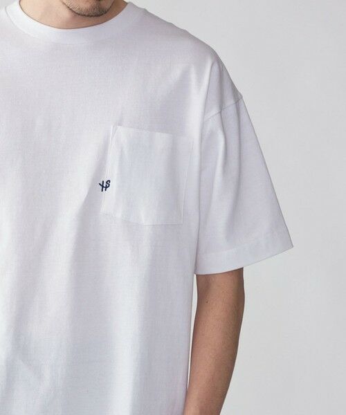 SHIPS / シップス Tシャツ | 【WEB限定】SHIPS:〈汗染み防止加工〉ワンポイントロゴ ビッグシルエットヘビーウェイトTシャツ | 詳細6