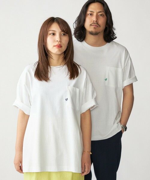 SHIPS / シップス Tシャツ | 【WEB限定】SHIPS:〈汗染み防止加工〉ワンポイントロゴ ビッグシルエットヘビーウェイトTシャツ | 詳細2