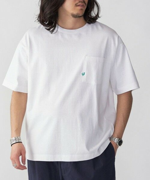 SHIPS / シップス Tシャツ | 【WEB限定】SHIPS:〈汗染み防止加工〉ワンポイントロゴ ビッグシルエットヘビーウェイトTシャツ | 詳細11