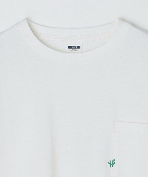 SHIPS / シップス Tシャツ | 【WEB限定】SHIPS:〈汗染み防止加工〉ワンポイントロゴ ビッグシルエットヘビーウェイトTシャツ | 詳細13