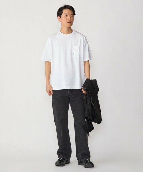 SHIPS / シップス Tシャツ | 【WEB限定】SHIPS:〈汗染み防止加工〉ワンポイントロゴ ビッグシルエットヘビーウェイトTシャツ | 詳細7