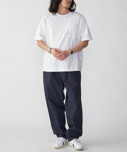 SHIPS / シップス Tシャツ | 【WEB限定】SHIPS:〈汗染み防止加工〉ワンポイントロゴ ビッグシルエットヘビーウェイトTシャツ | 詳細9