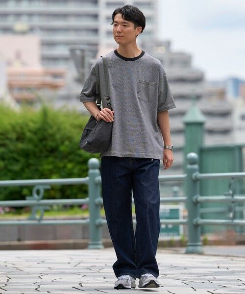 SHIPS / シップス Tシャツ | 【WEB限定】SHIPS:〈汗染み防止加工〉ワンポイントロゴ ビッグシルエットヘビーウェイトTシャツ | 詳細20