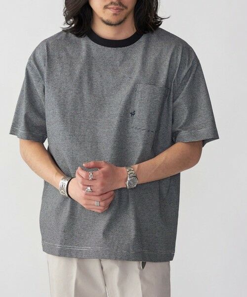 SHIPS / シップス Tシャツ | 【WEB限定】SHIPS:〈汗染み防止加工〉ワンポイントロゴ ビッグシルエットヘビーウェイトTシャツ | 詳細24