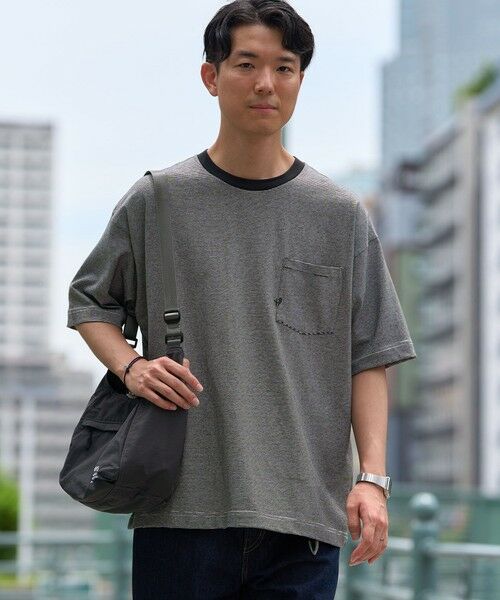 SHIPS / シップス Tシャツ | 【WEB限定】SHIPS:〈汗染み防止加工〉ワンポイントロゴ ビッグシルエットヘビーウェイトTシャツ | 詳細21