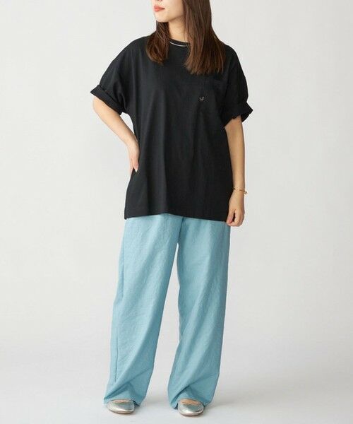 SHIPS / シップス Tシャツ | 【WEB限定】SHIPS:〈汗染み防止加工〉ワンポイントロゴ ビッグシルエットヘビーウェイトTシャツ | 詳細30