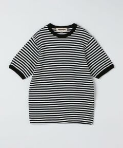 SHIPS / シップス Tシャツ | Slopeslow: Cotton interlock stripe crew neck T