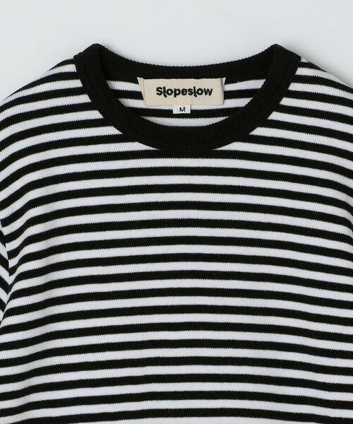 SHIPS / シップス Tシャツ | Slopeslow: Cotton interlock stripe crew neck T | 詳細2