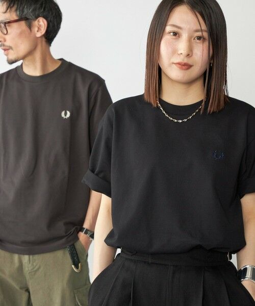 SHIPS / シップス Tシャツ | 【SHIPS別注】FRED PERRY:COOLMAX(R) 鹿の子 ワンポイント ロゴ Tシャツ 25SS | 詳細25