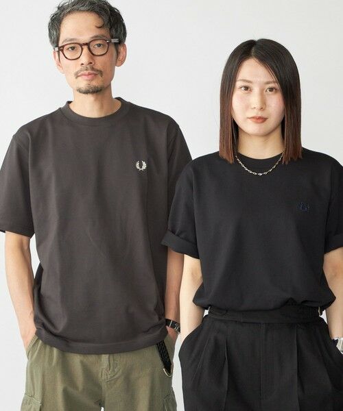 SHIPS / シップス Tシャツ | 【SHIPS別注】FRED PERRY:COOLMAX(R) 鹿の子 ワンポイント ロゴ Tシャツ 25SS | 詳細26