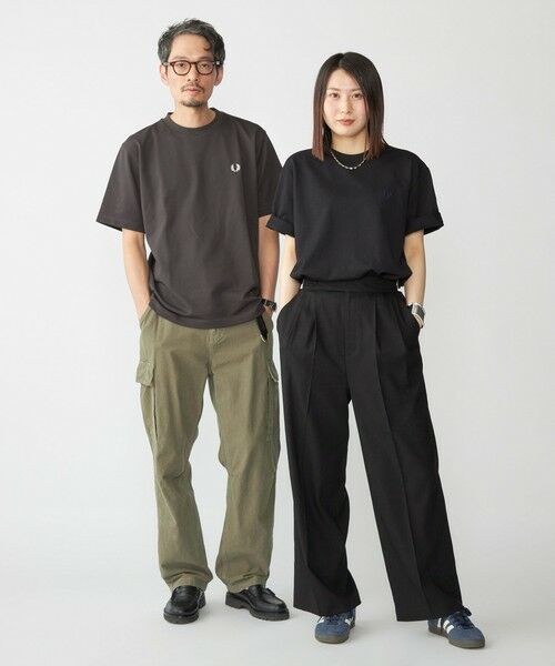 SHIPS / シップス Tシャツ | 【SHIPS別注】FRED PERRY:COOLMAX(R) 鹿の子 ワンポイント ロゴ Tシャツ 25SS | 詳細23