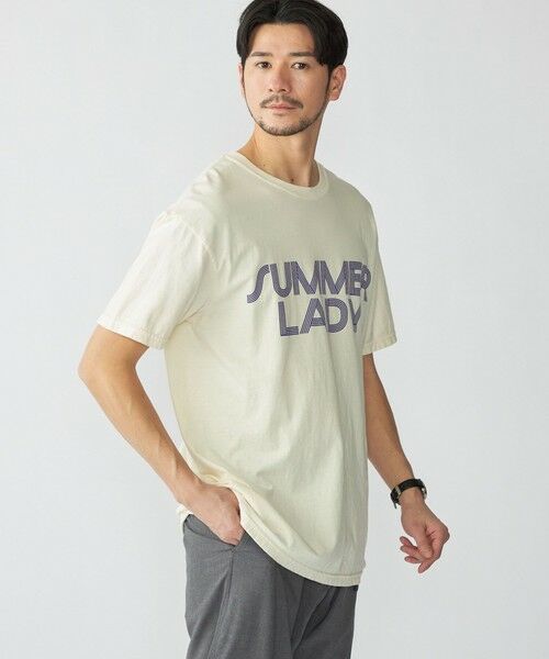 SHIPS / シップス Tシャツ | 【SHIPS別注】THE DAY ON THE BEACH: ガーメントダイ プリント Tシャツ | 詳細8