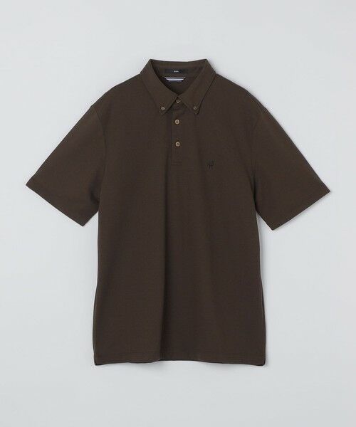 SHIPS / シップス シャツ・ブラウス | 【WEB限定】SHIPS: 吸水速乾・UVケア Drymix（R）ワンポイントロゴ ボタンダウン ポロシャツ（ブラウン）