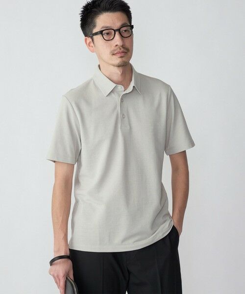 SHIPS / シップス シャツ・ブラウス | 【WEB限定】SHIPS: 吸水速乾・UVケア Drymix(R)ワンポイントロゴ レギュラーカラー ポロシャツ(ベージュ)