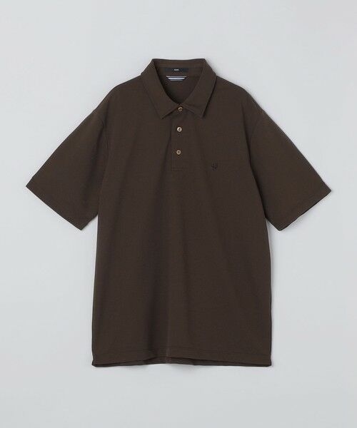SHIPS / シップス シャツ・ブラウス | 【WEB限定】SHIPS: 吸水速乾・UVケア Drymix（R）ワンポイントロゴ レギュラーカラー ポロシャツ（ブラウン）