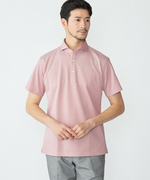 SHIPS / シップス シャツ・ブラウス | SHIPS: ALBINI ショートスリーブ ポロシャツ(ピンク系)