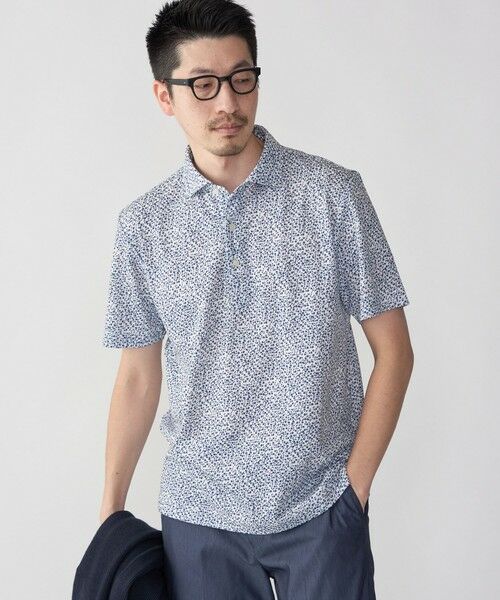 SHIPS / シップス Tシャツ | SHIPS: フラワープリント ショートスリーブ ポロシャツ | 詳細8