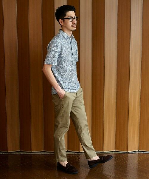 SHIPS / シップス Tシャツ | SHIPS: フラワープリント ショートスリーブ ポロシャツ | 詳細3