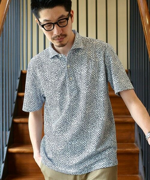 SHIPS / シップス Tシャツ | SHIPS: フラワープリント ショートスリーブ ポロシャツ | 詳細5