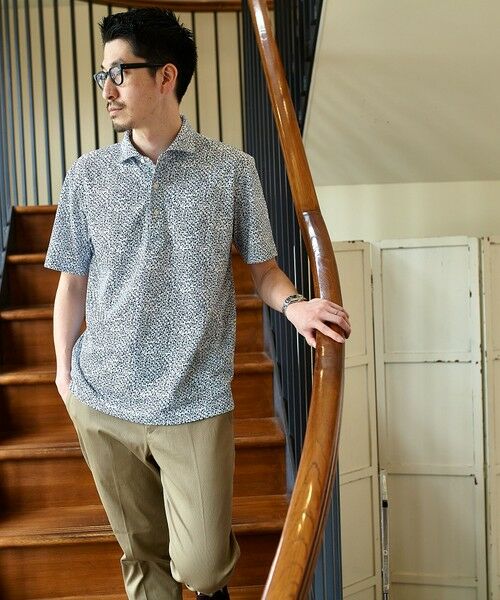 SHIPS / シップス Tシャツ | SHIPS: フラワープリント ショートスリーブ ポロシャツ | 詳細6