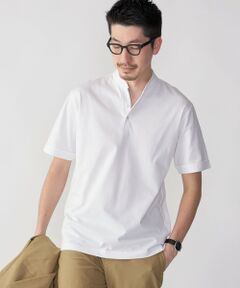 SHIPS / シップス Tシャツ | 【WEB限定】SHIPS:〈接触冷感〉アイスタッチ プレーティングジャージー パイピング バンドカラーポロシャツ