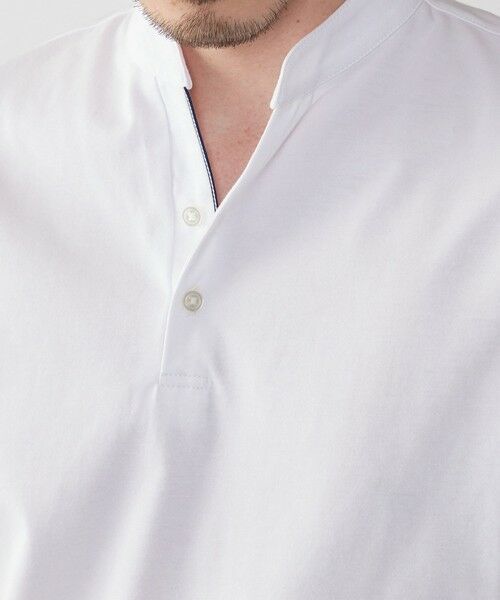 SHIPS / シップス Tシャツ | 【WEB限定】SHIPS:〈接触冷感〉アイスタッチ プレーティングジャージー パイピング バンドカラーポロシャツ | 詳細4