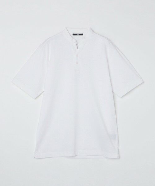 SHIPS / シップス Tシャツ | 【新色追加】【WEB限定】SHIPS:〈接触冷感〉アイスタッチ プレーティングジャージー パイピング バンドカラーポロシャツ | 詳細6