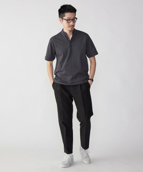 SHIPS / シップス Tシャツ | 【WEB限定】SHIPS:〈接触冷感〉アイスタッチ プレーティングジャージー パイピング バンドカラーポロシャツ | 詳細13