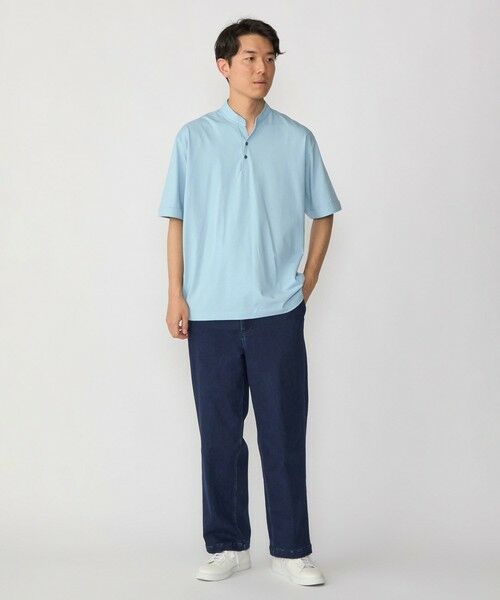 SHIPS / シップス Tシャツ | 【新色追加】【WEB限定】SHIPS:〈接触冷感〉アイスタッチ プレーティングジャージー パイピング バンドカラーポロシャツ | 詳細23