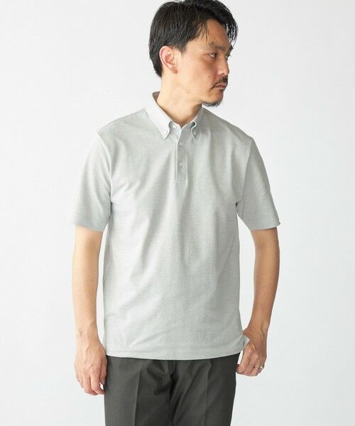 SHIPS / シップス Tシャツ | SHIPS: カノコ ボタンダウンカラー ポロシャツ(グレー)