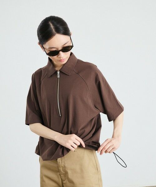 SHIPS / シップス Tシャツ | City Ambient Products: リラックス ハーフ ジップ ポロシャツ | 詳細14