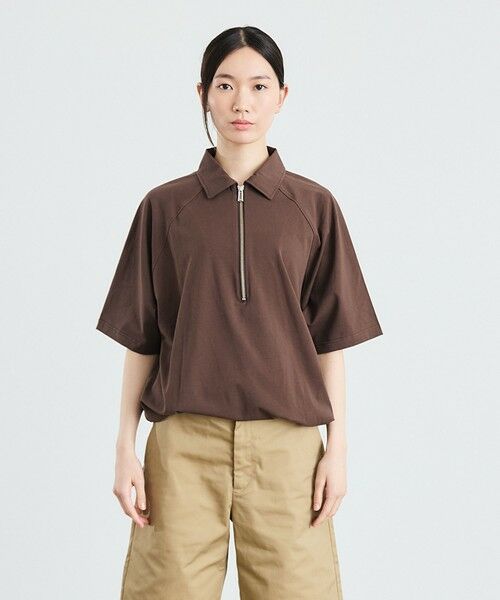 SHIPS / シップス Tシャツ | City Ambient Products: リラックス ハーフ ジップ ポロシャツ | 詳細15