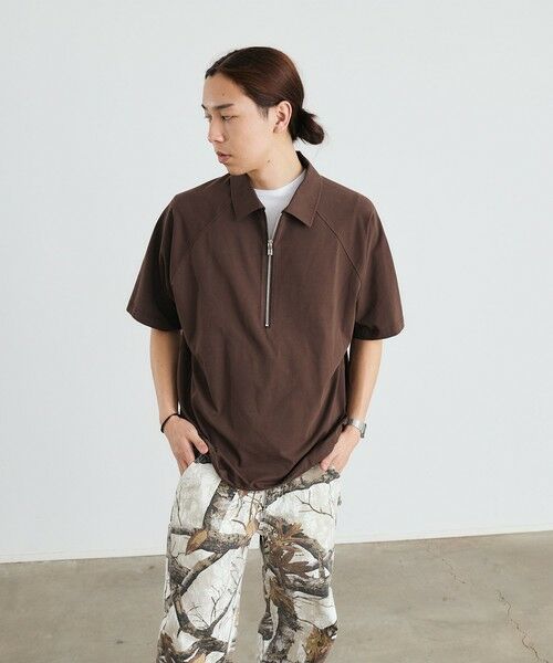 SHIPS / シップス Tシャツ | City Ambient Products: リラックス ハーフ ジップ ポロシャツ | 詳細17