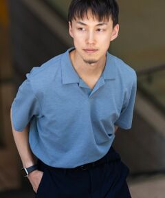 SHIPS / シップス Tシャツ | SHIPS:〈遮熱/接触冷感/吸水速乾/紫外線カット〉カノコ スキッパー ポロシャツ