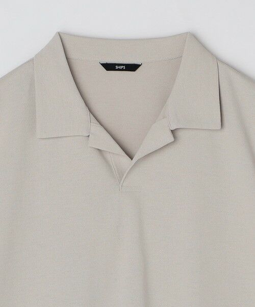 SHIPS / シップス Tシャツ | SHIPS:〈遮熱/接触冷感/吸水速乾/紫外線カット〉カノコ スキッパー ポロシャツ | 詳細2