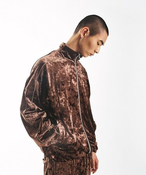 SHIPS / シップス テーラードジャケット | City Ambient Products: クラッシュベロアトラックジャケット(セットアップ対応) | 詳細4