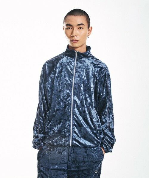 SHIPS / シップス テーラードジャケット | City Ambient Products: クラッシュベロアトラックジャケット(セットアップ対応) | 詳細16