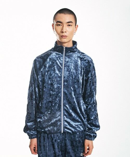 SHIPS / シップス テーラードジャケット | City Ambient Products: クラッシュベロアトラックジャケット(セットアップ対応) | 詳細11