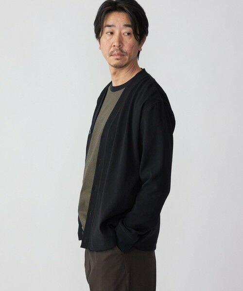 SHIPS / シップス カーディガン・ボレロ | SHIPS: 小松マテーレ ダブルクロス ニット Vネック カーディガン | 詳細2