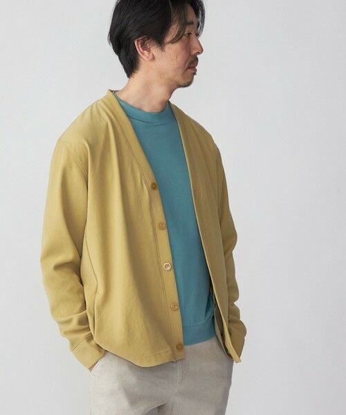 SHIPS / シップス カーディガン・ボレロ | SHIPS: 小松マテーレ ダブルクロス ニット Vネック カーディガン | 詳細14