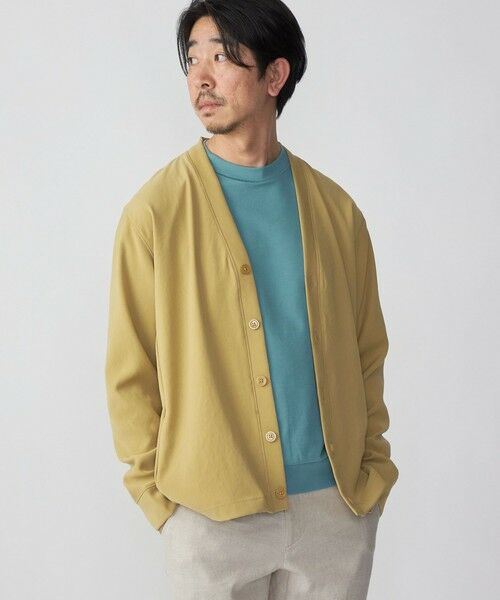 SHIPS / シップス カーディガン・ボレロ | SHIPS: 小松マテーレ ダブルクロス ニット Vネック カーディガン | 詳細11