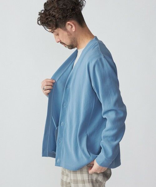 SHIPS / シップス カーディガン・ボレロ | SHIPS: 小松マテーレ ダブルクロス ニット Vネック カーディガン | 詳細22