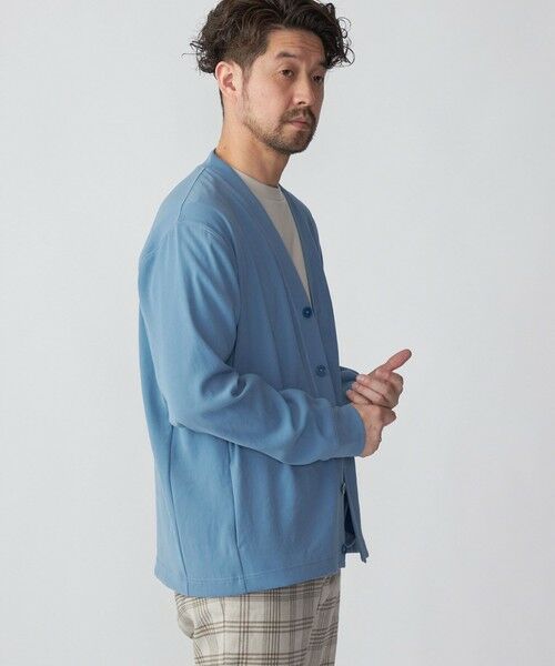 SHIPS / シップス カーディガン・ボレロ | SHIPS: 小松マテーレ ダブルクロス ニット Vネック カーディガン | 詳細24