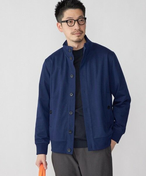 SHIPS / シップス カーディガン・ボレロ | SHIPS: TEXBRID(R) スタンド リブブルゾン(ネイビー)