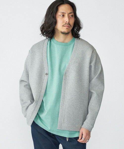 SHIPS / シップス カーディガン・ボレロ | 【WEB限定】SHIPS: ガスコットン ダブルニット 1ボタン カーディガン (セットアップ対応) | 詳細2