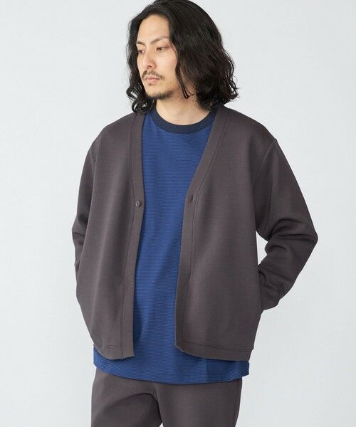 SHIPS / シップス カーディガン・ボレロ | 【WEB限定】SHIPS: ガスコットン ダブルニット 1ボタン カーディガン (セットアップ対応) | 詳細12